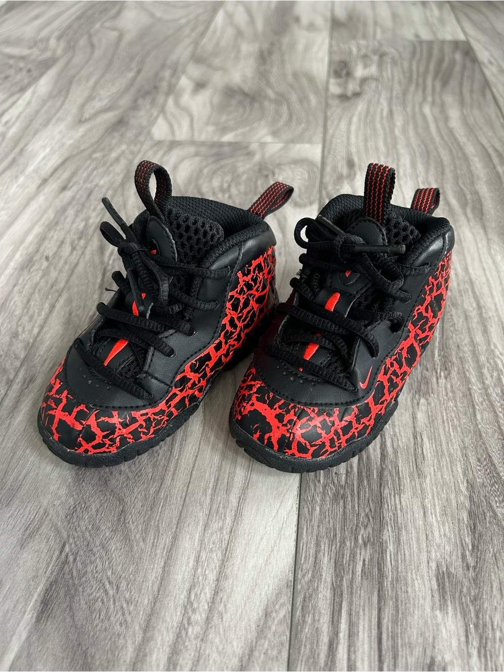 Nike Little Posite One TD Cracked Lava